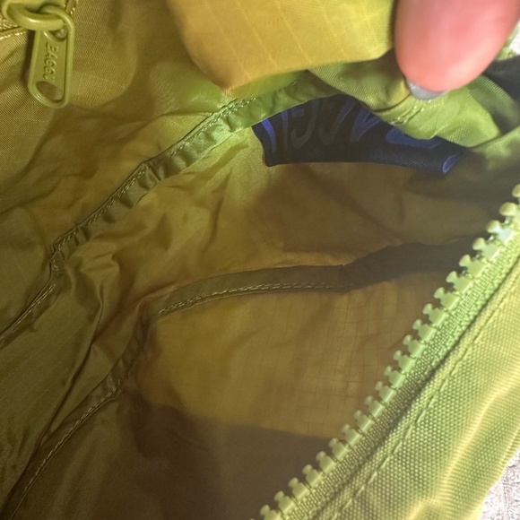 Medium Nylon Crescent Bag in Green Juice - Picture 5 of 7